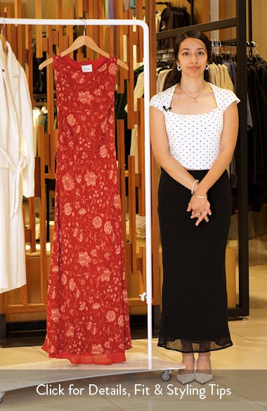 Reformation Prescott Floral Column Maxi Dress (Women) | Nordstromrack