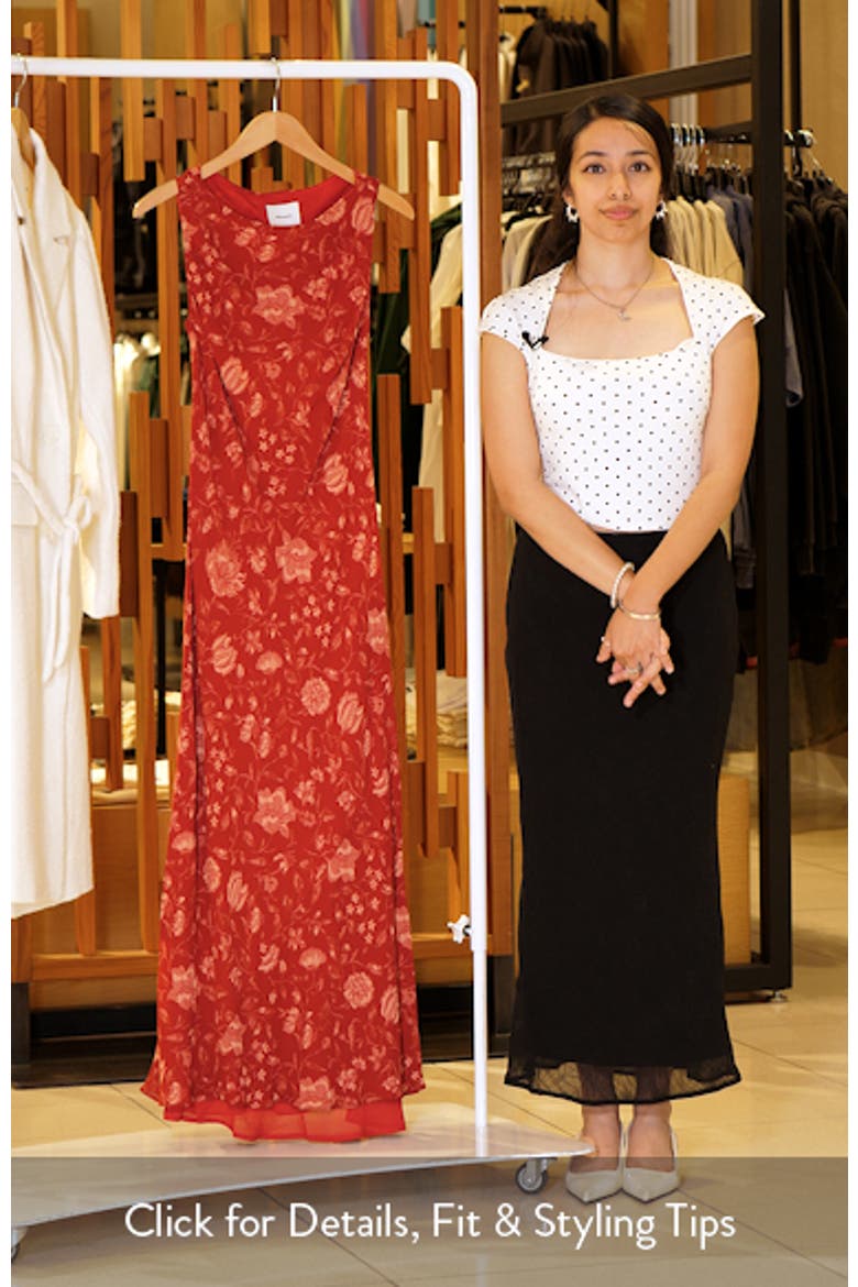 Prescott Floral Column Maxi Dress video