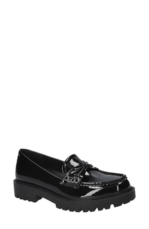 Bella Vita Avalon Lug Sole Loafer in Black Patent  product
