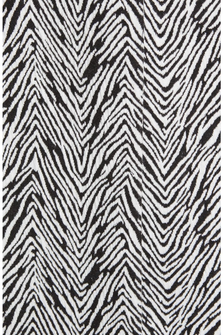 Zebra Jacquard Coat, Alternate, color, RICH BLACK