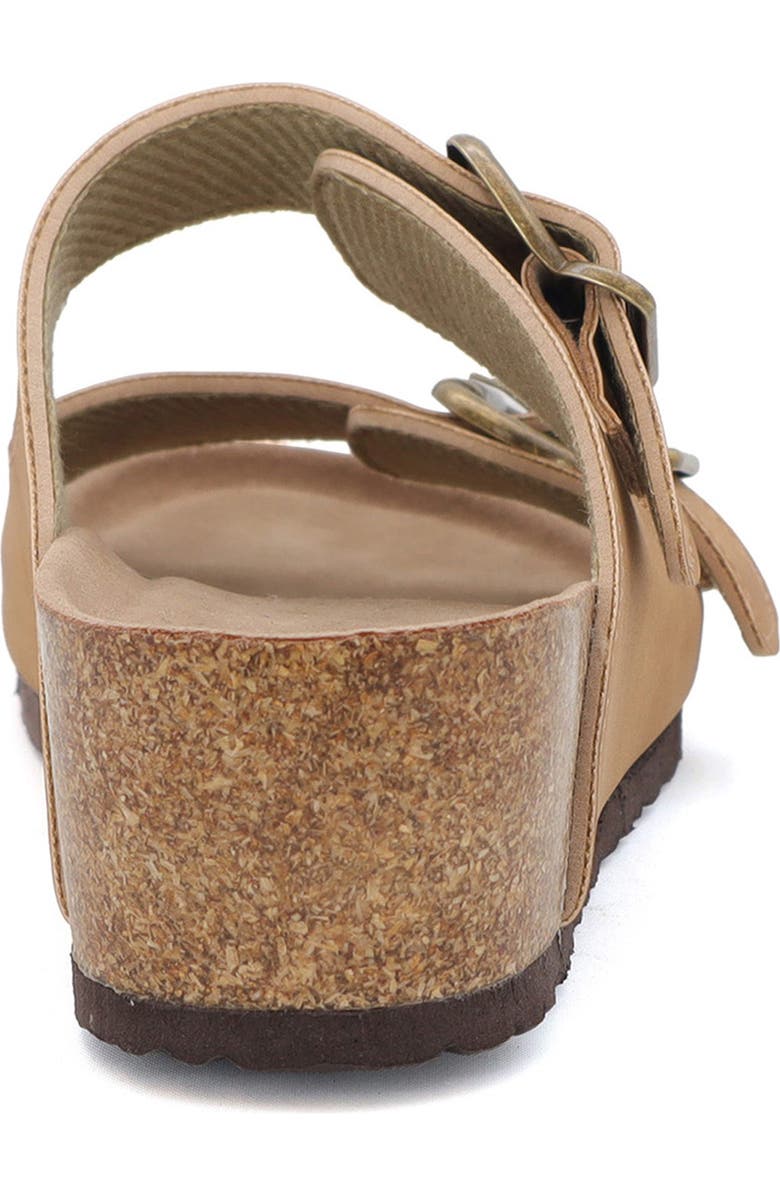 YOKI Lorayn 10 Double Buckle Platform Sandal, Alternate, color, Brown