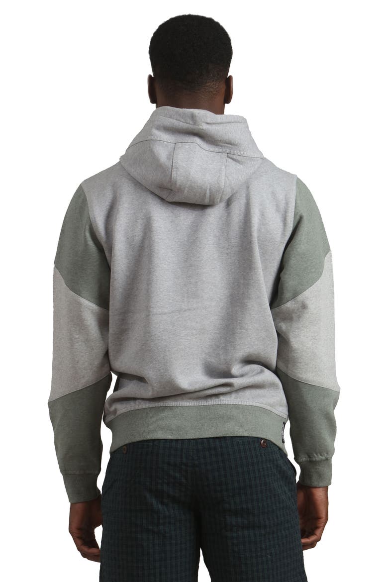Drew Colorblock Hooded Sweatshirt, Alternate, color, Ash