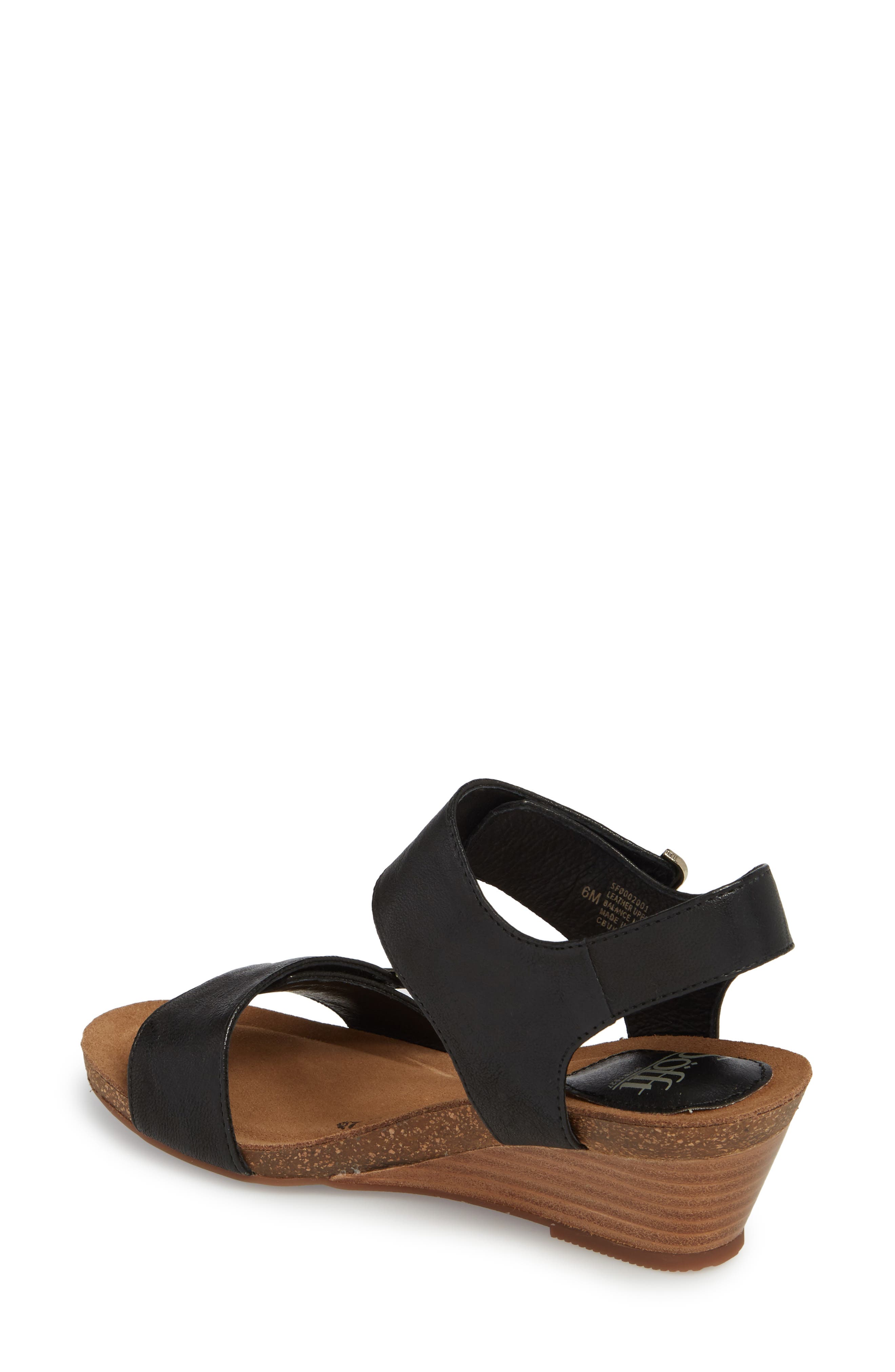 Söfft Verdi Wedge Sandal, Alternate, color, 