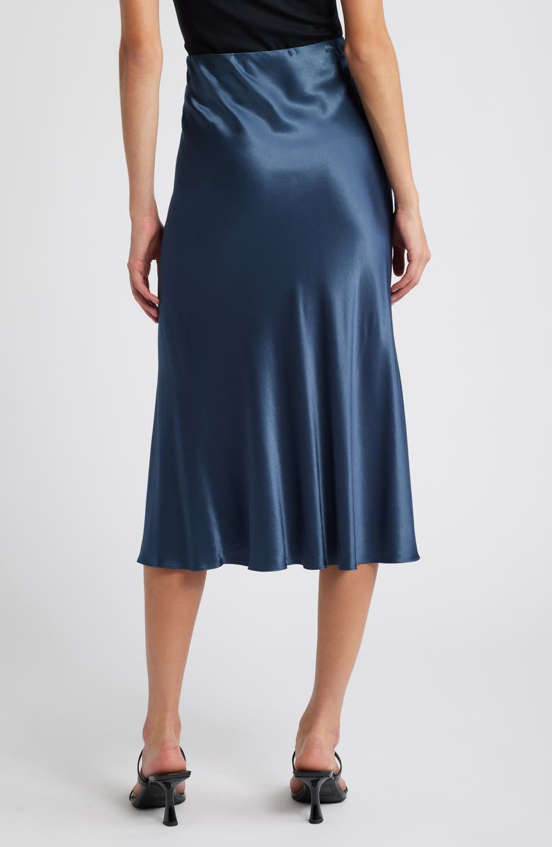 Rails Maya Satin Midi Skirt, Alternate, color, Deep Sea