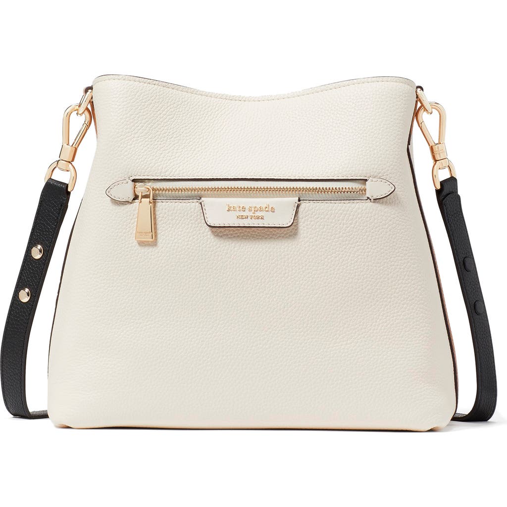 KATE SPADE KATE SPADE NEW YORK HUDSON COLORBLOCK PEBBLE LEATHER SHOULDER BAG