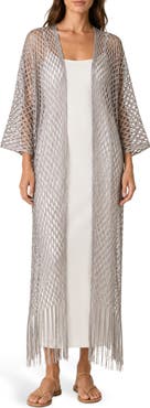 SAACHI Crochet Fringe Kimono