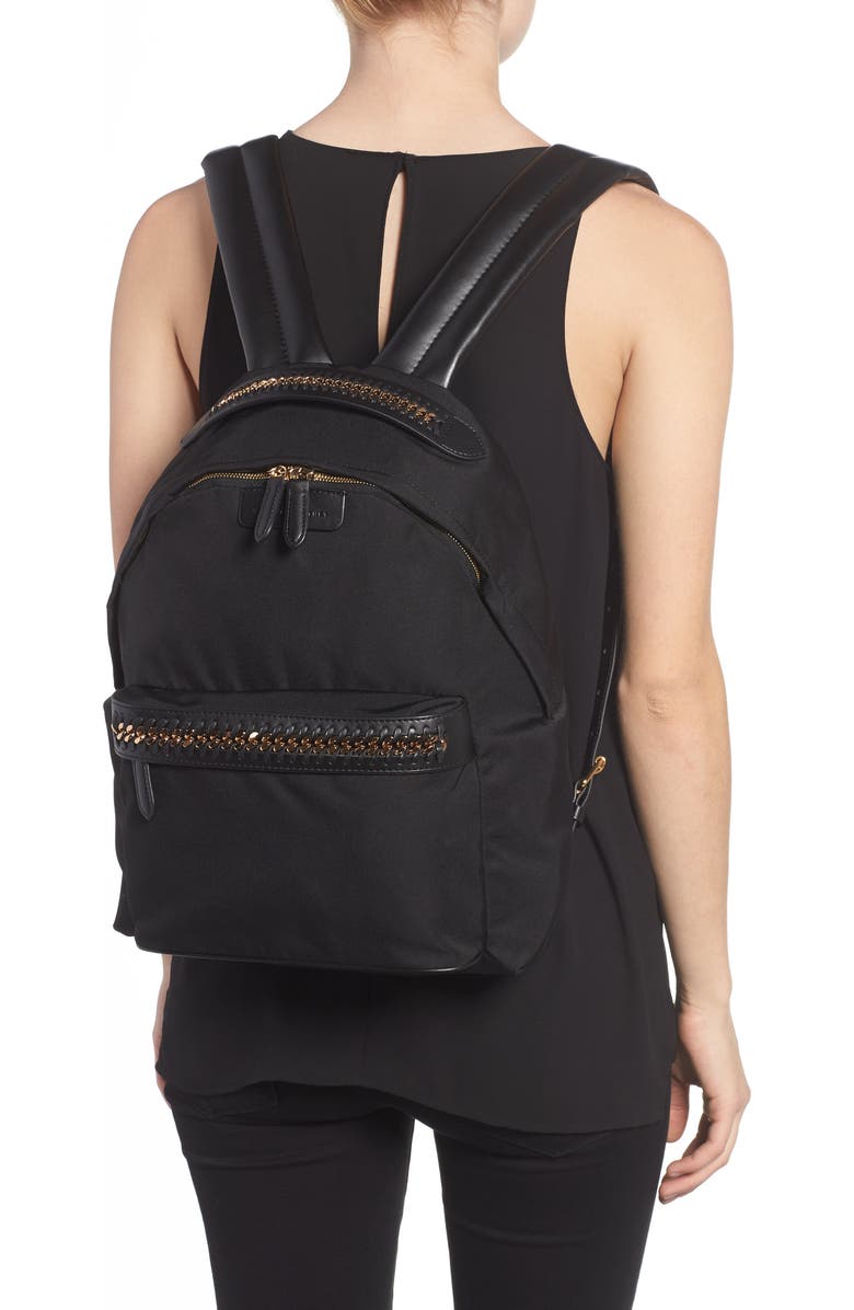 Stella McCartney Falabella Nylon Backpack, Alternate, color,