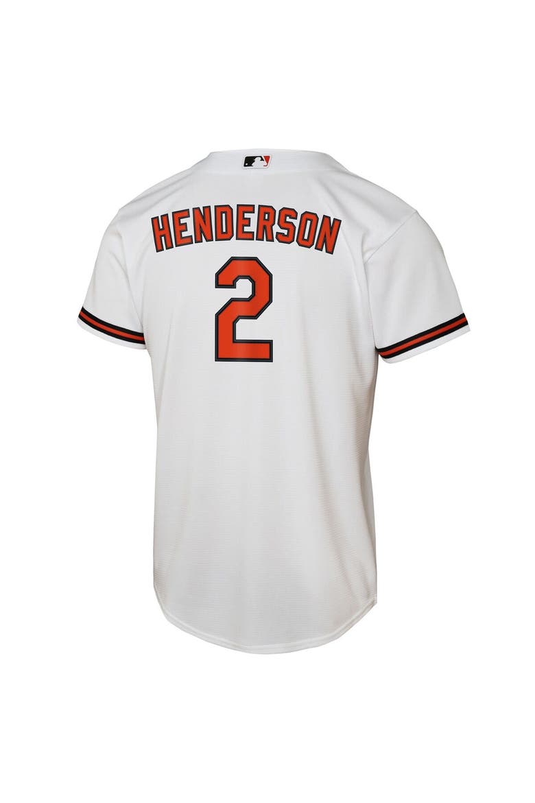 Youth Nike Gunnar Henderson White Baltimore Orioles Home Replica Player Jersey, Alternate, color, White