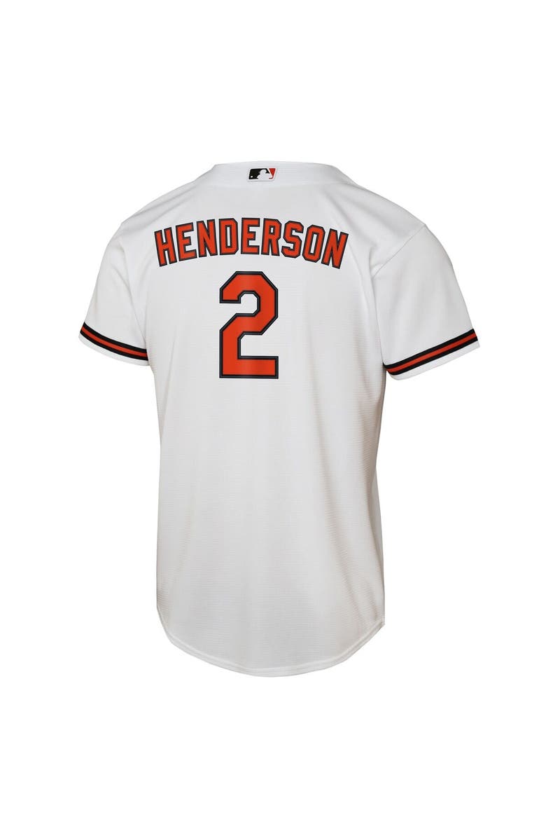 Nike Youth Nike Gunnar Henderson White Baltimore Orioles Home Replica Player Jersey, Alternate, color, White