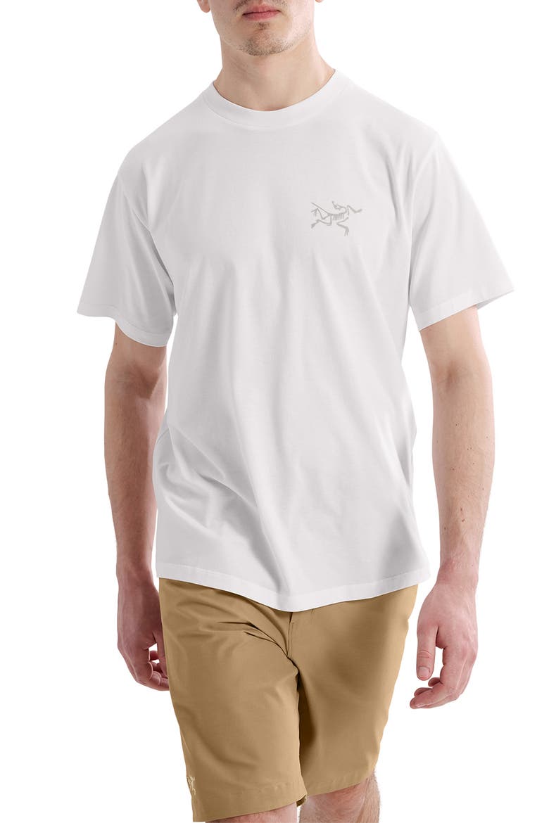 Kragg Logo Cotton Graphic T-Shirt, Main, color, WHITE LIGHT