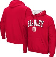 COLOSSEUM Men's Colosseum Red Bradley Braves Arch & Logo 3.0 Pullover Hoodie