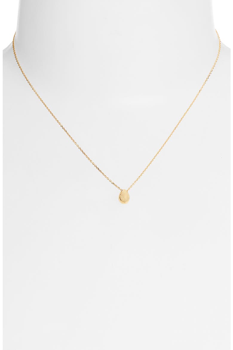 14K Gold Pear Pendant Necklace (Online Trunk Show), Alternate, color, 14KY
