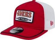 New Era Men's New Era Scarlet/White San Francisco 49ers Patch 19TWENTY Adjustable Hat