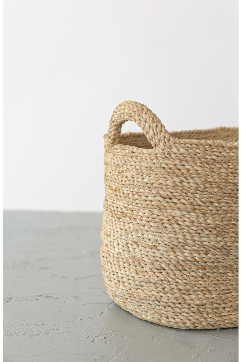 Oval Jute Basket, Alternate, color, NATURAL