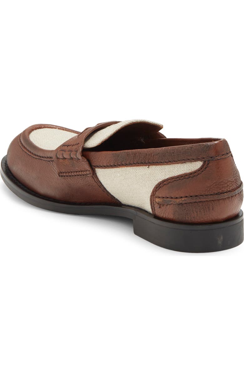 Miu Miu Mixed Media Penny Loafer, Alternate, color,