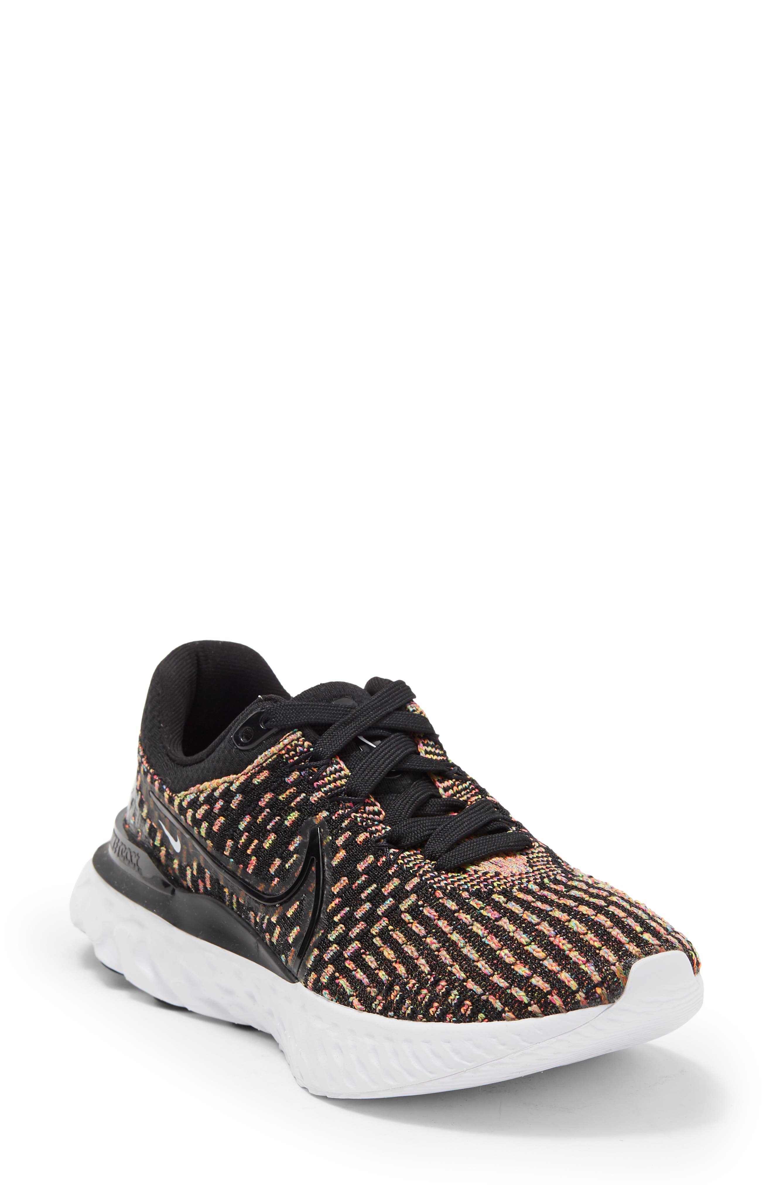 React Infinity Flyknit Running Shoe, Main, color, BLACK/ BLACK/ WHITE