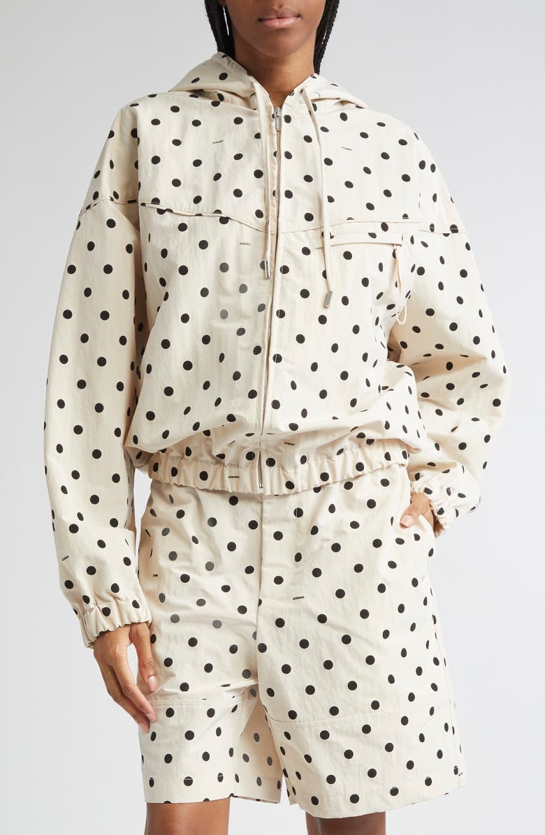 Jacquemus The Bateau Polka Dot Windbreaker, Main, color,