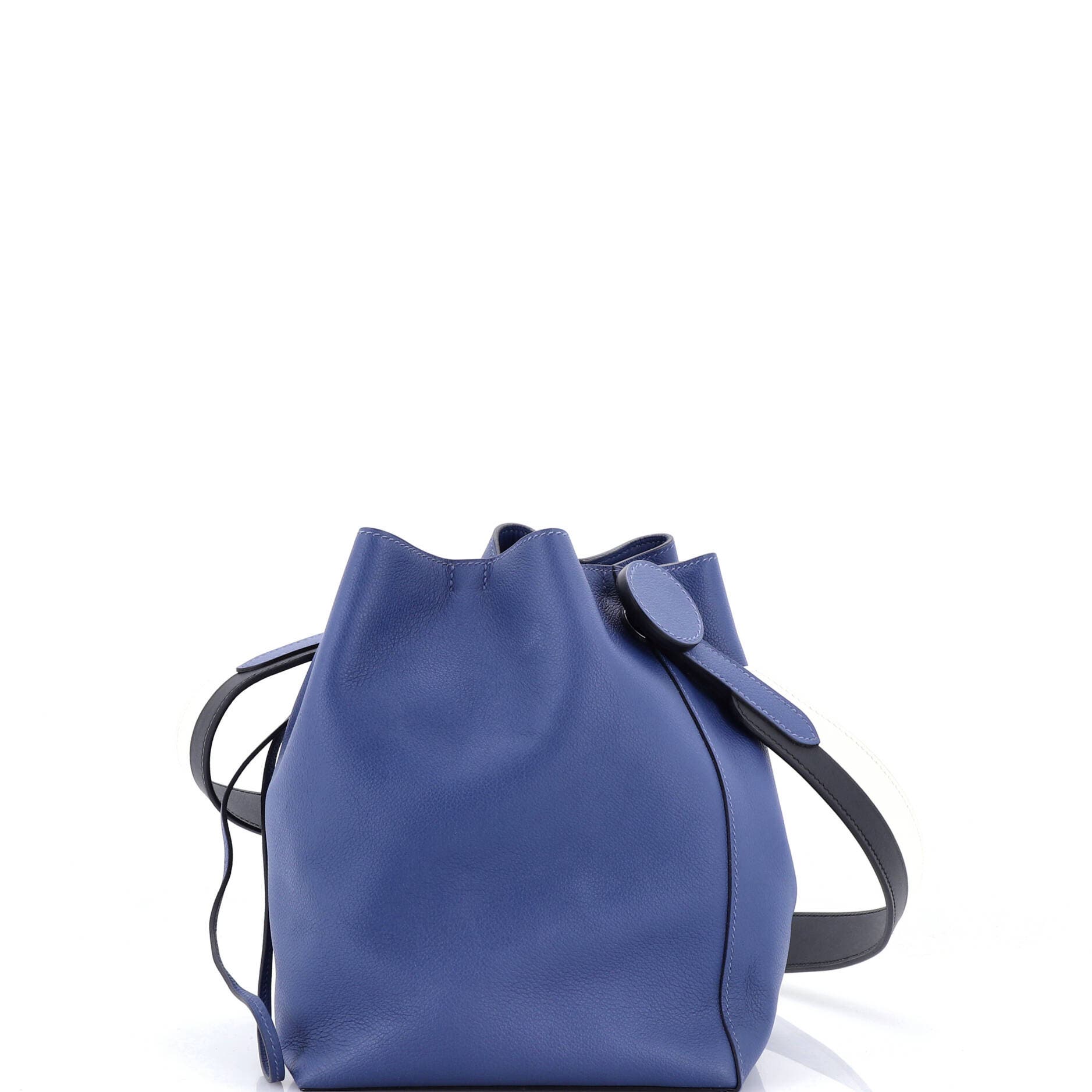 Pre-Owned Hermes Licol Bag Evercolor 17, Main, color, Bleu Brighton