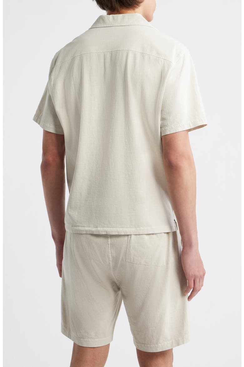 Caza Featherweight Organic Cotton Camp Shirt, Alternate, color, CREAM