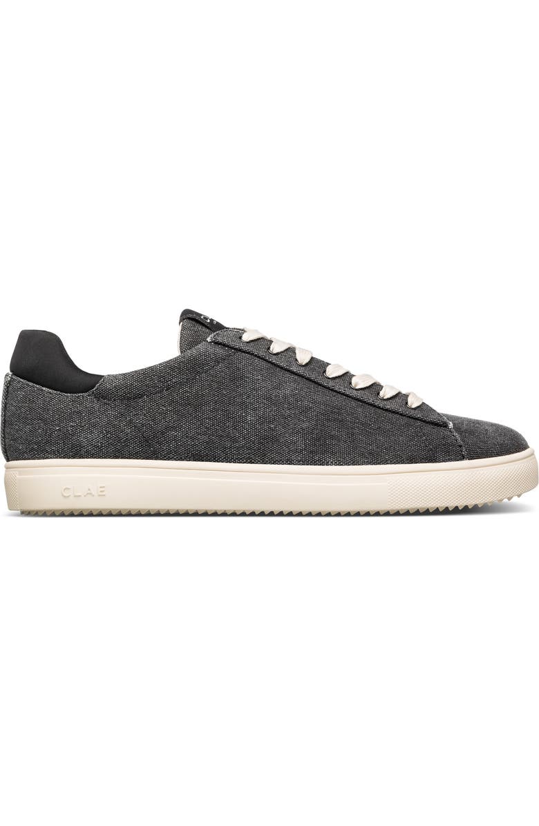 CLAE Bradley Sneaker, Alternate, color, Black Washed Canvas