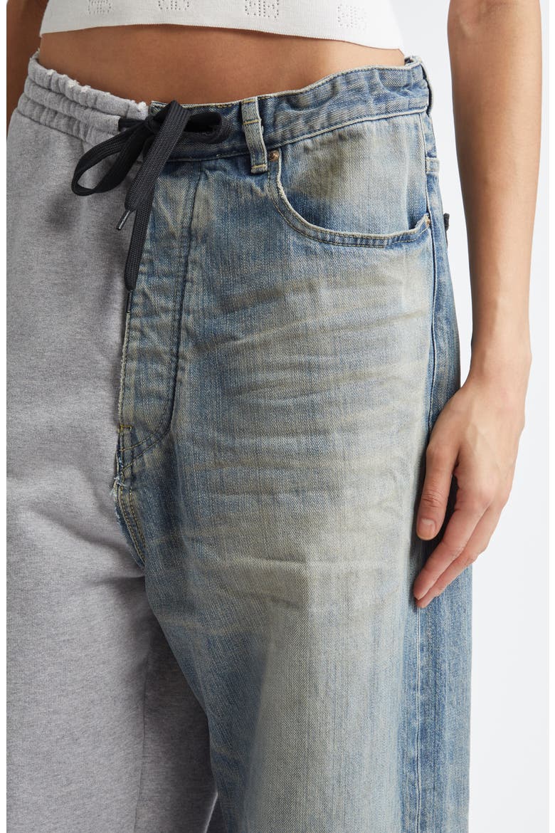 Hybrid Baggy Flare Jeans, Alternate, color, OUTBACK BLUE