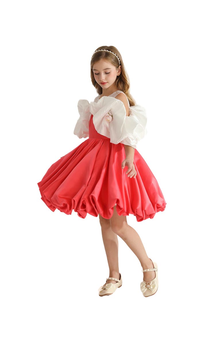 Tulleen Isadora Dress, Alternate, color, Red