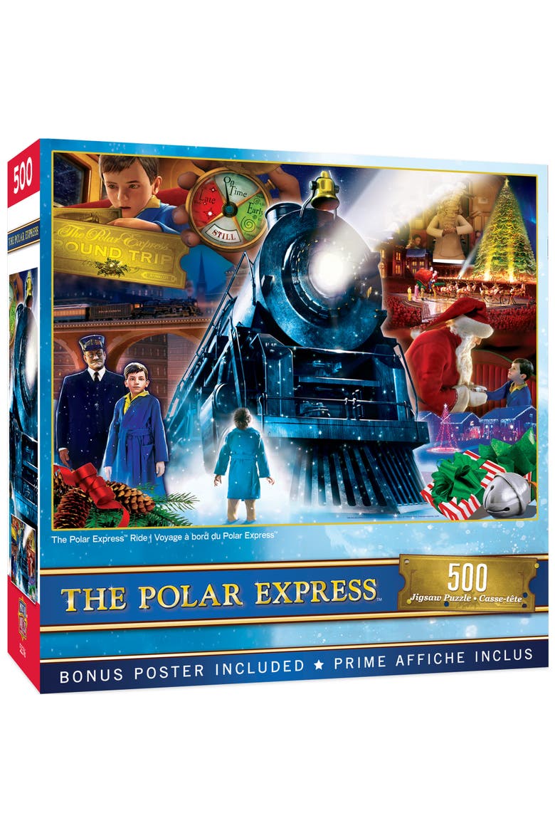 Polar Express Ride 500pc Glitter Puzzle, Main, color, Multicolor