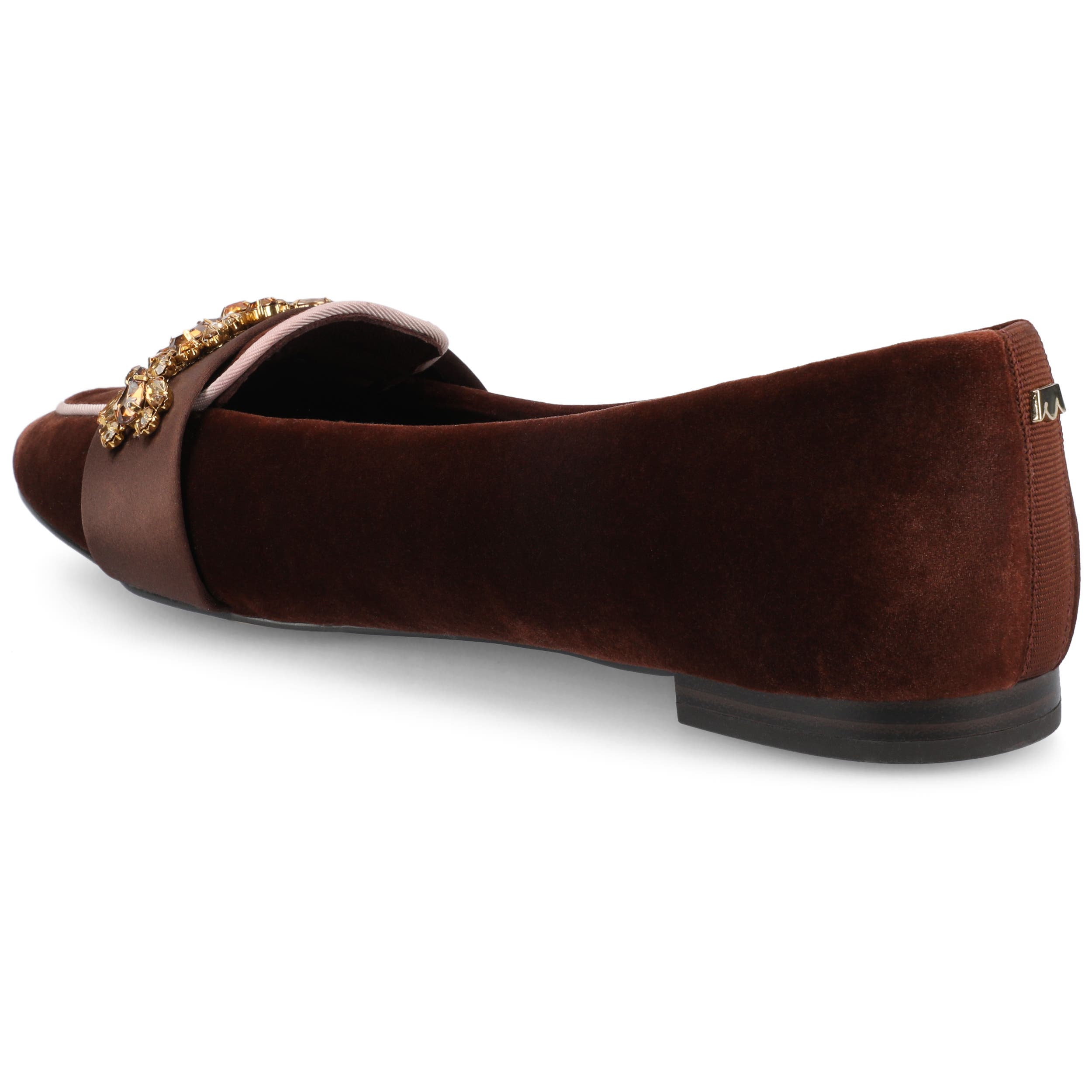 Birdies The Sparrow Loafer Velvet Jewel, Alternate, color, Brandy