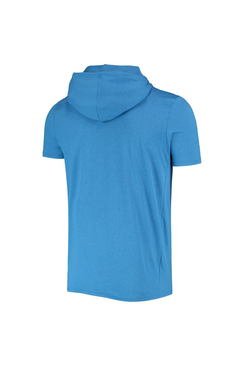 Men's New Era Heathered Blue Los Angeles Rams Team Brushed Hoodie T-Shirt, Alternate, color, Blue