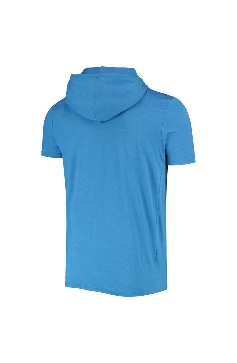 New Era Men's New Era Heathered Blue Los Angeles Rams Team Brushed Hoodie T-Shirt, Alternate, color, Blue