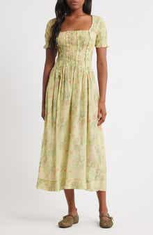 Damson Madder Raphaela Floral Midi Dress