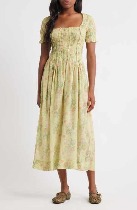Damson Madder Raphaela Floral Midi Dress