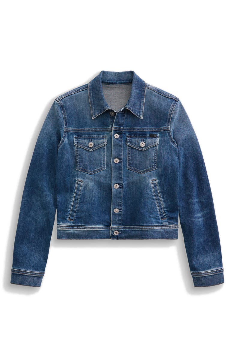 AG Robyn Crop Stretch Denim Jacket, Alternate, color, 9 Years Enchantment