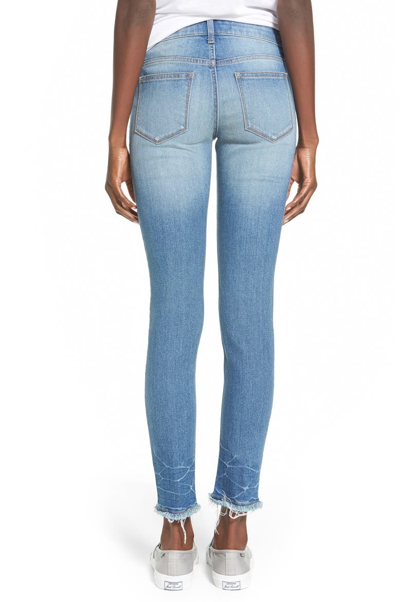 Destroyed Skinny Jeans, Alternate, color, LUCKY BAMBOO