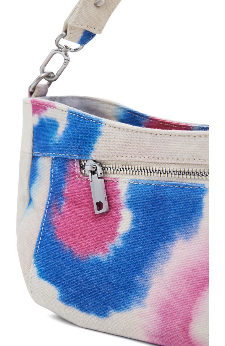 Desigual Print Canvas Shoulder Bag, Alternate, color, White