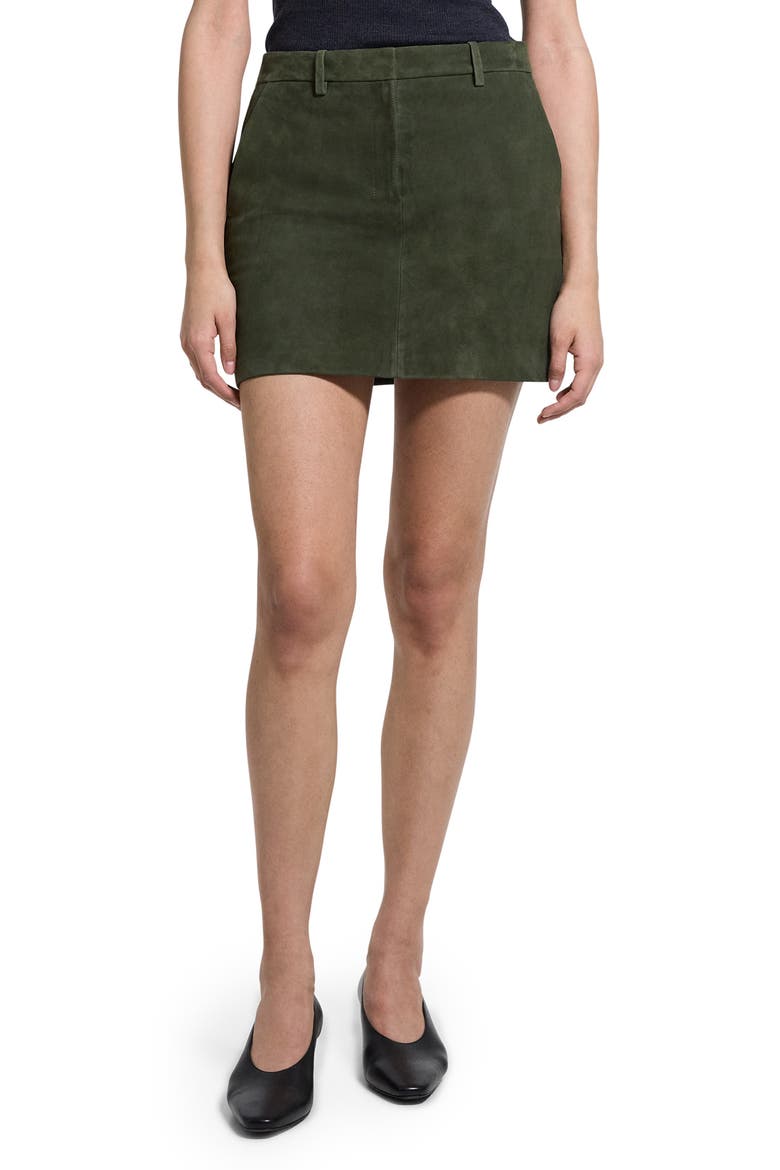 Suede Ivy Miniskirt, Alternate, color, IVY - F3T