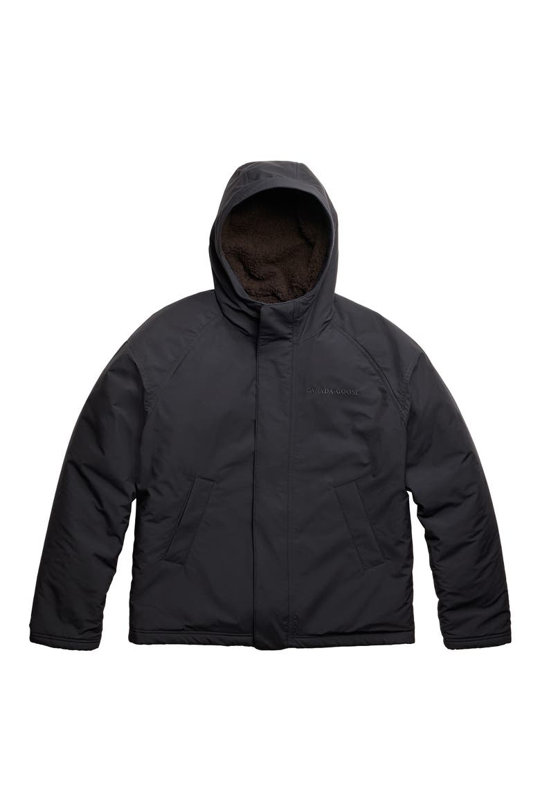 Alberni Reversible High Pile Fleece Bomber Jacket, Main, color, TERRA/ NOCTURNE