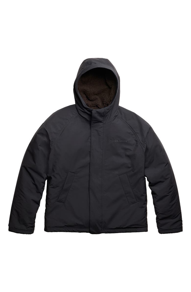 Canada Goose Alberni Reversible High Pile Fleece Bomber Jacket, Main, color, Terra/ Nocturne