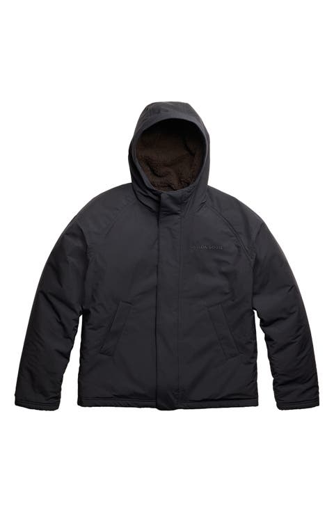 Alberni Reversible High Pile Fleece Bomber Jacket