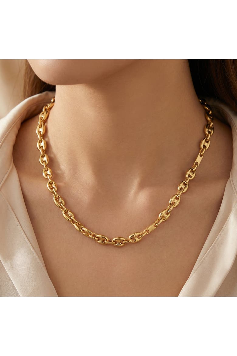 14k Gold Women's 22" Marine Chain Necklace 14.2 Grams 5.5mm Thick, Alternate, color, 14k Yellow Gold