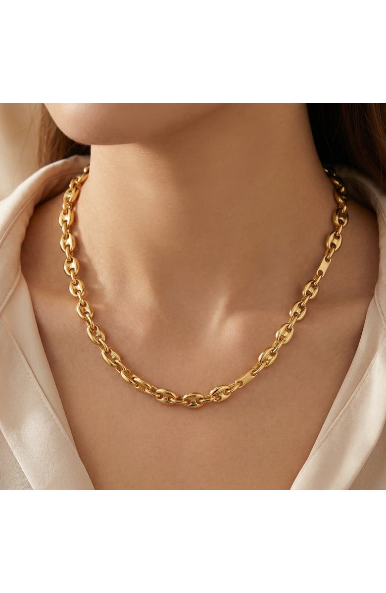 Bliss Diamond 14k Gold Women's 22" Marine Chain Necklace 14.2 Grams 5.5mm Thick, Alternate, color, 14K Yellow Gold