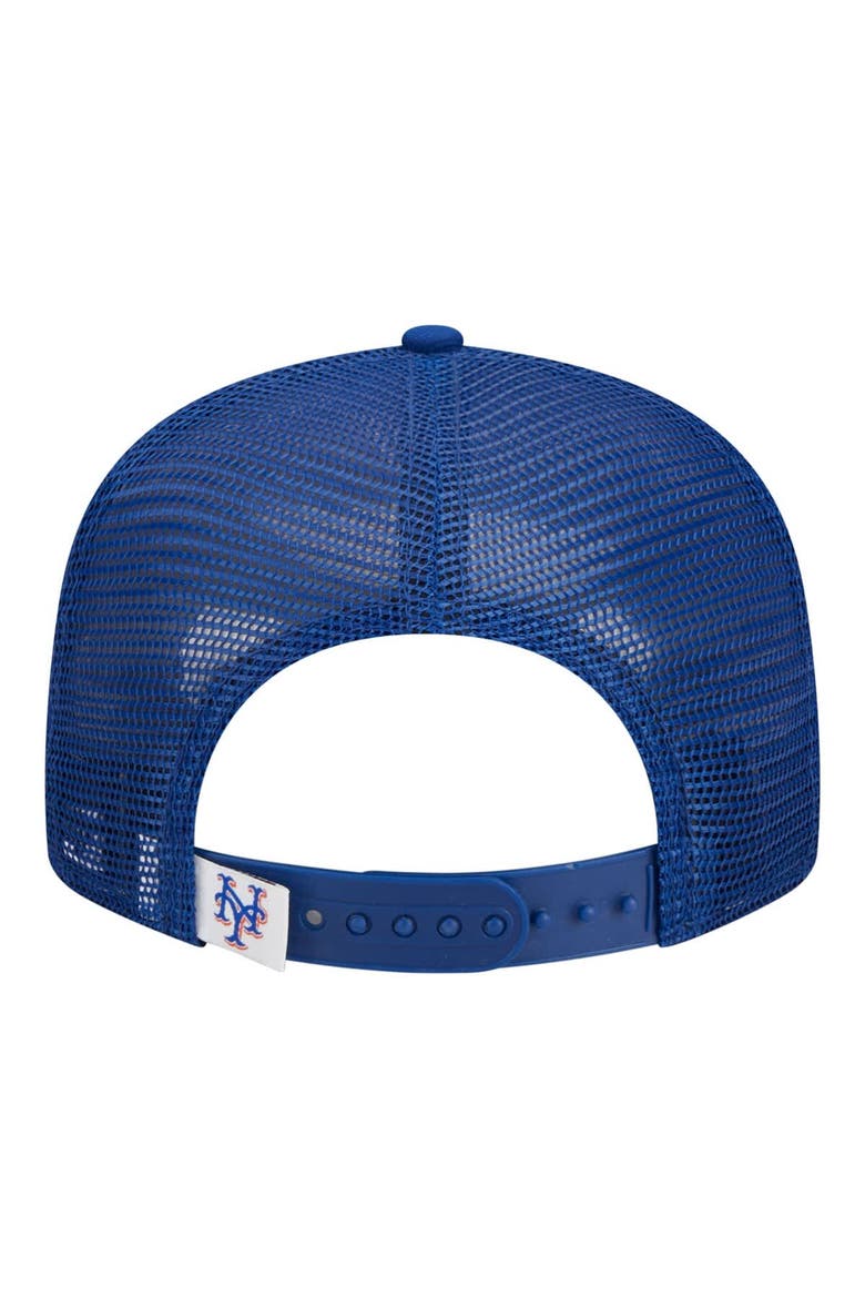 Youth New Era  Royal New York Mets 9FIFTY Trucker Snapback Hat, Alternate, color, Royal