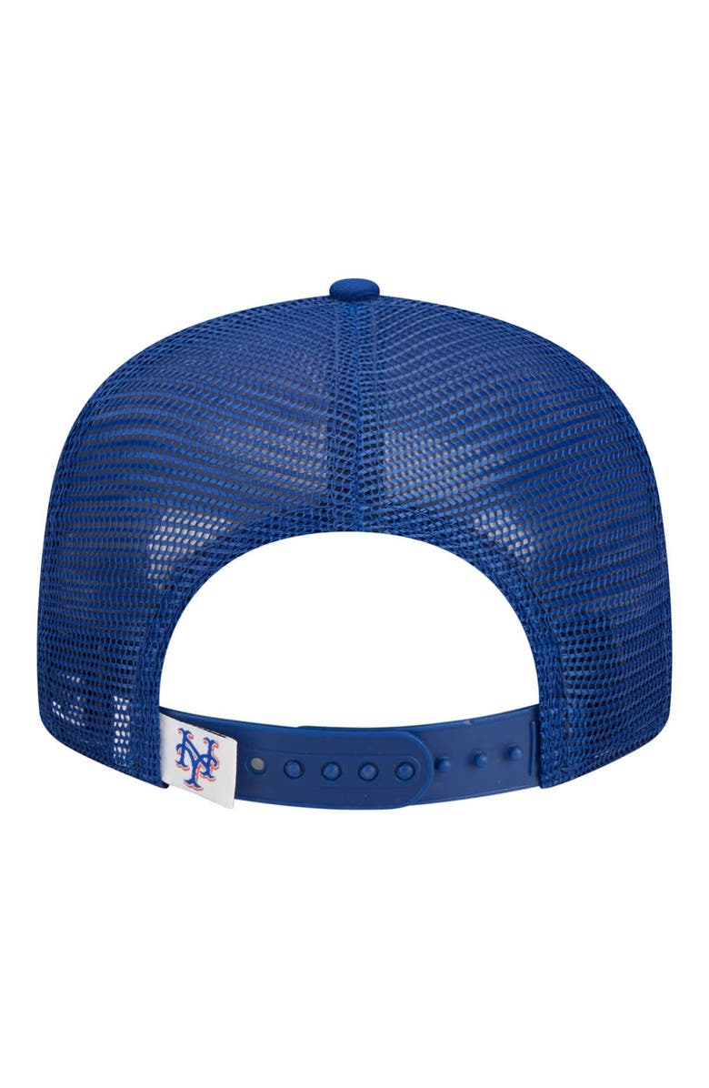 New Era Youth New Era Royal New York Mets 9FIFTY Trucker Snapback Hat, Alternate, color, Royal