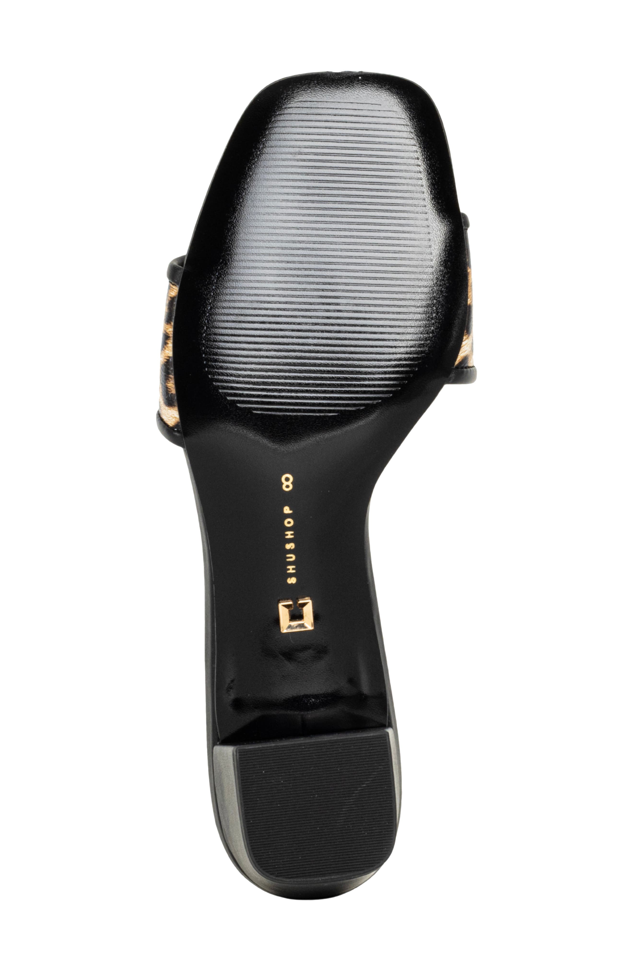 SHUSHOP Finley Slide Sandal, Alternate, color, Leopard Print