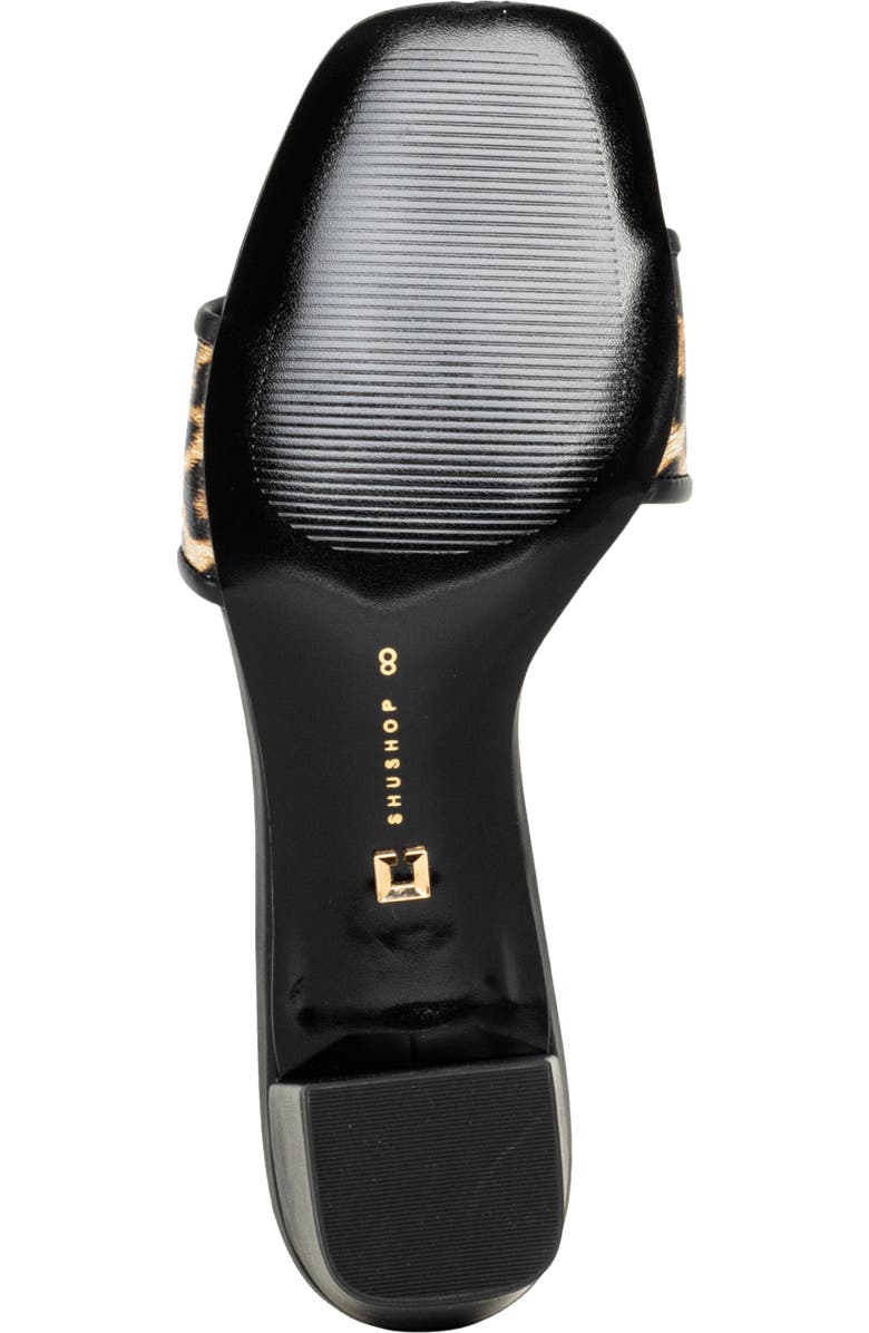 SHUSHOP Finley Slide Sandal, Alternate, color, Leopard Print