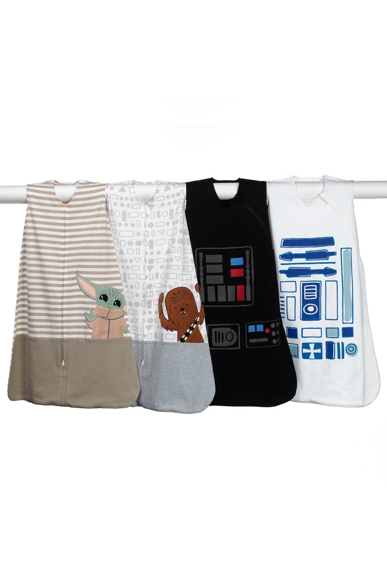 Star Wars Baby Yoda Grogu The Child Cotton Wearable Blanket, Alternate, color, Taupe