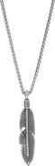 Degs & Sal Feather Pendant Necklace