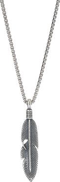 Degs & Sal Feather Pendant Necklace