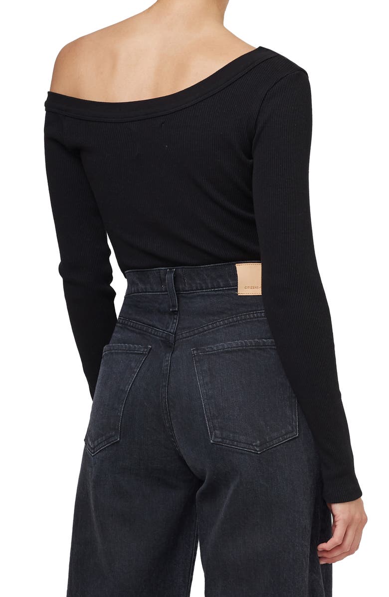 Citizens of Humanity Wren Off the Shoulder Long Sleeve Organic Cotton Blend Top, Alternate, color, 