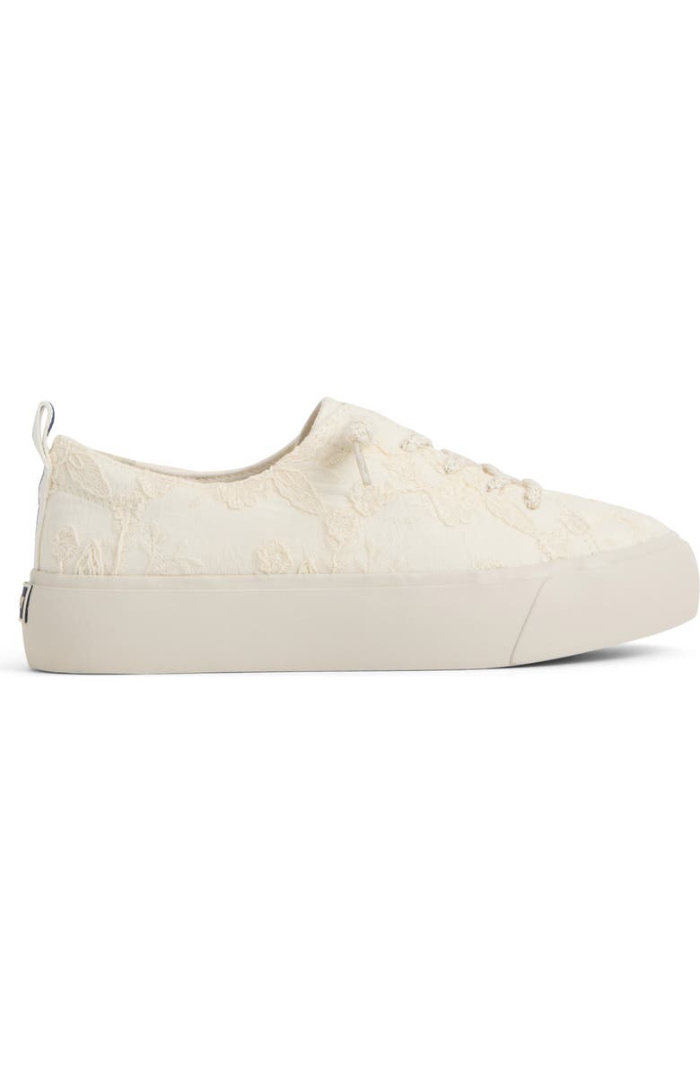 Sperry Cove Lace-to-Toe Sneaker, Alternate, color, Cream